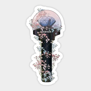 Seventeen v.3 Floral Lightstick kpop Sticker